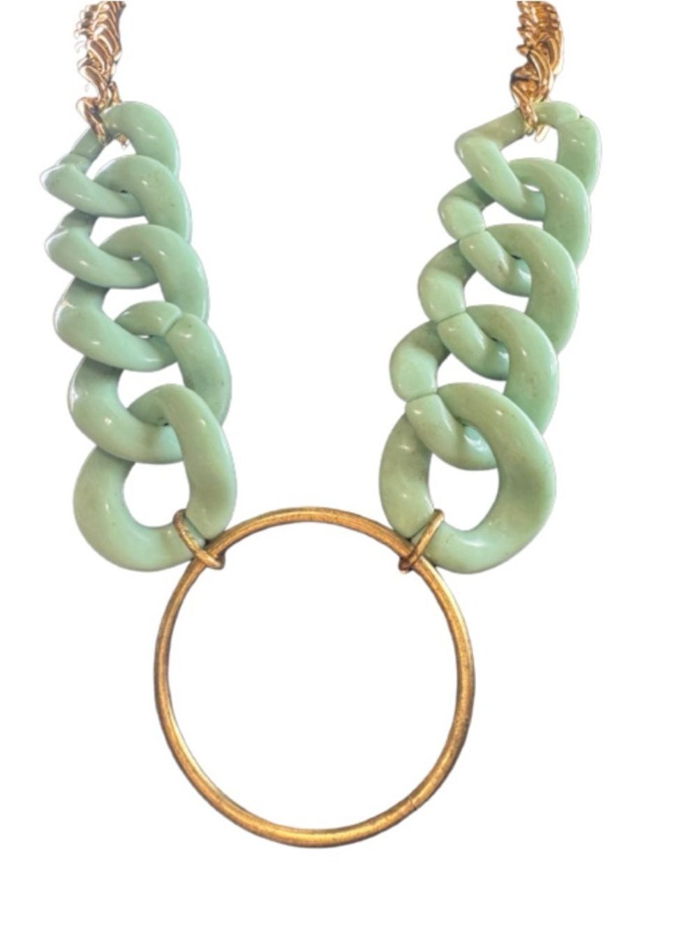Hand Crafted Giant Ring Necklace